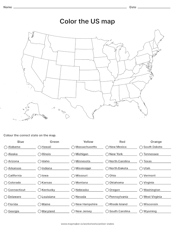 Color the States